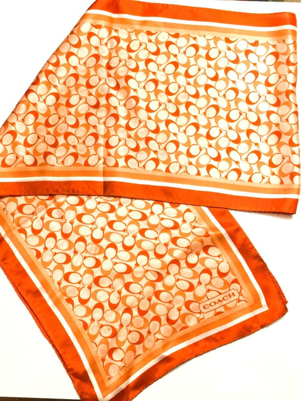 COACH SILK SCARF